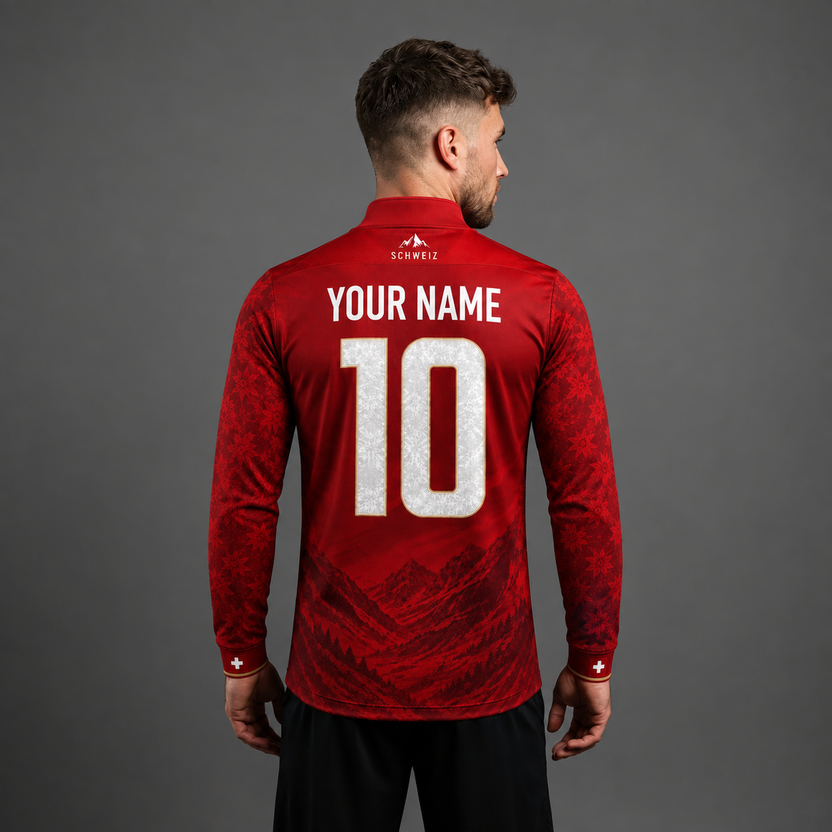 Swiss Quarter Zip – Red
