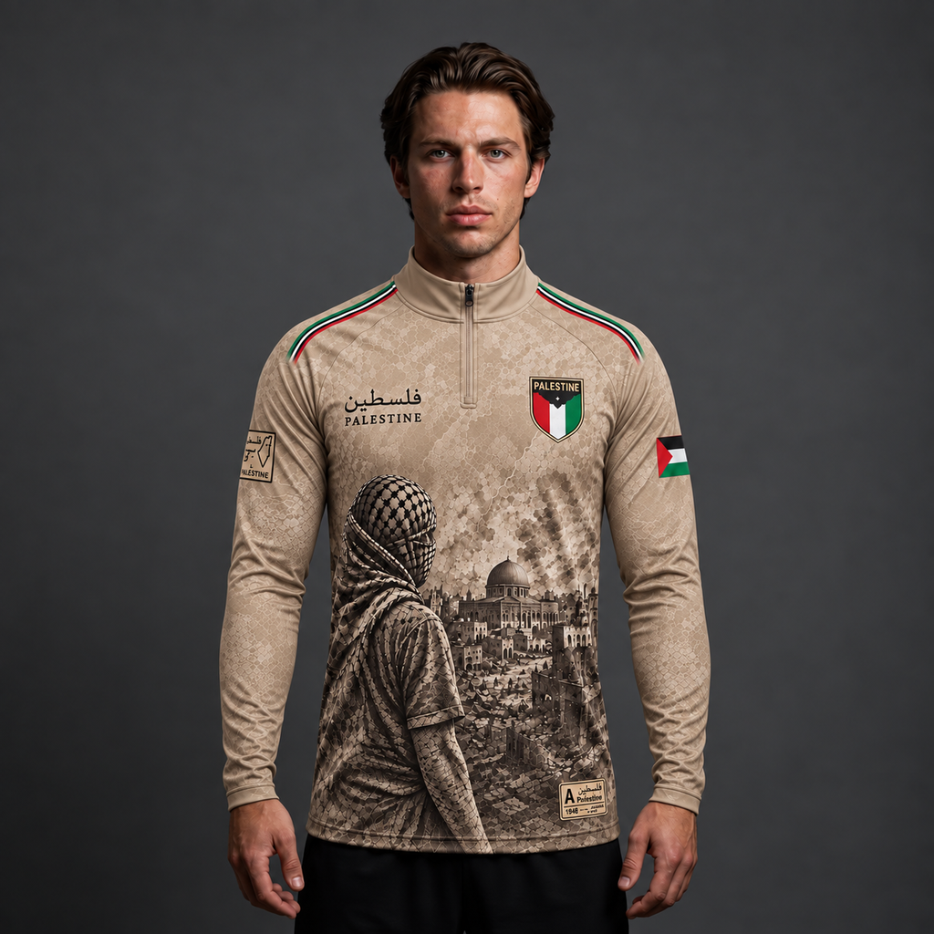 Palestina Quarter Zip – Beige