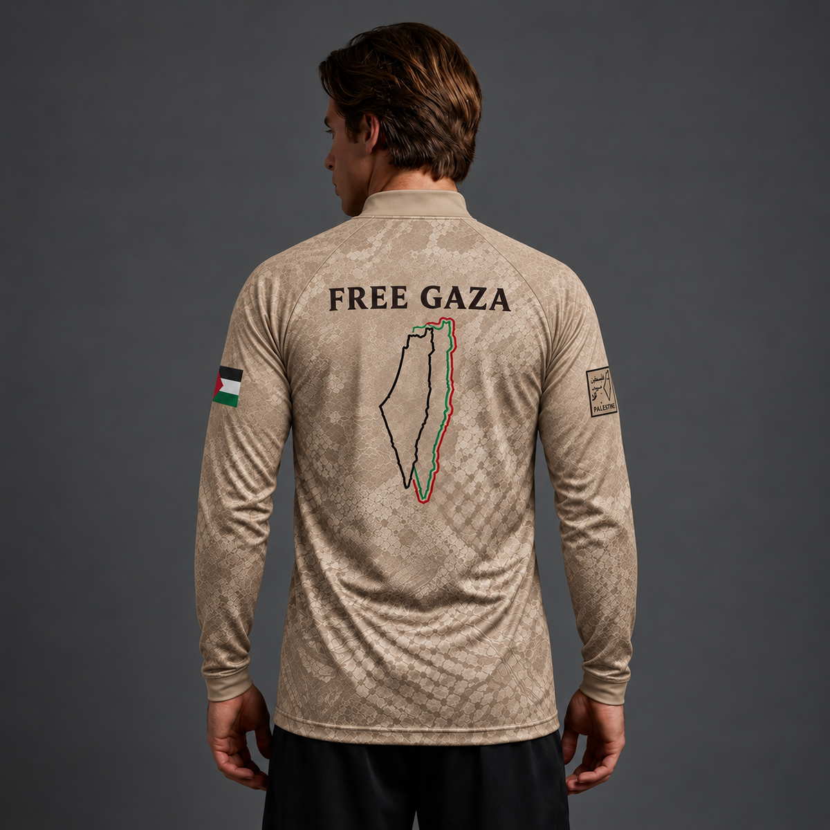 Palestina Quarter Zip – Beige