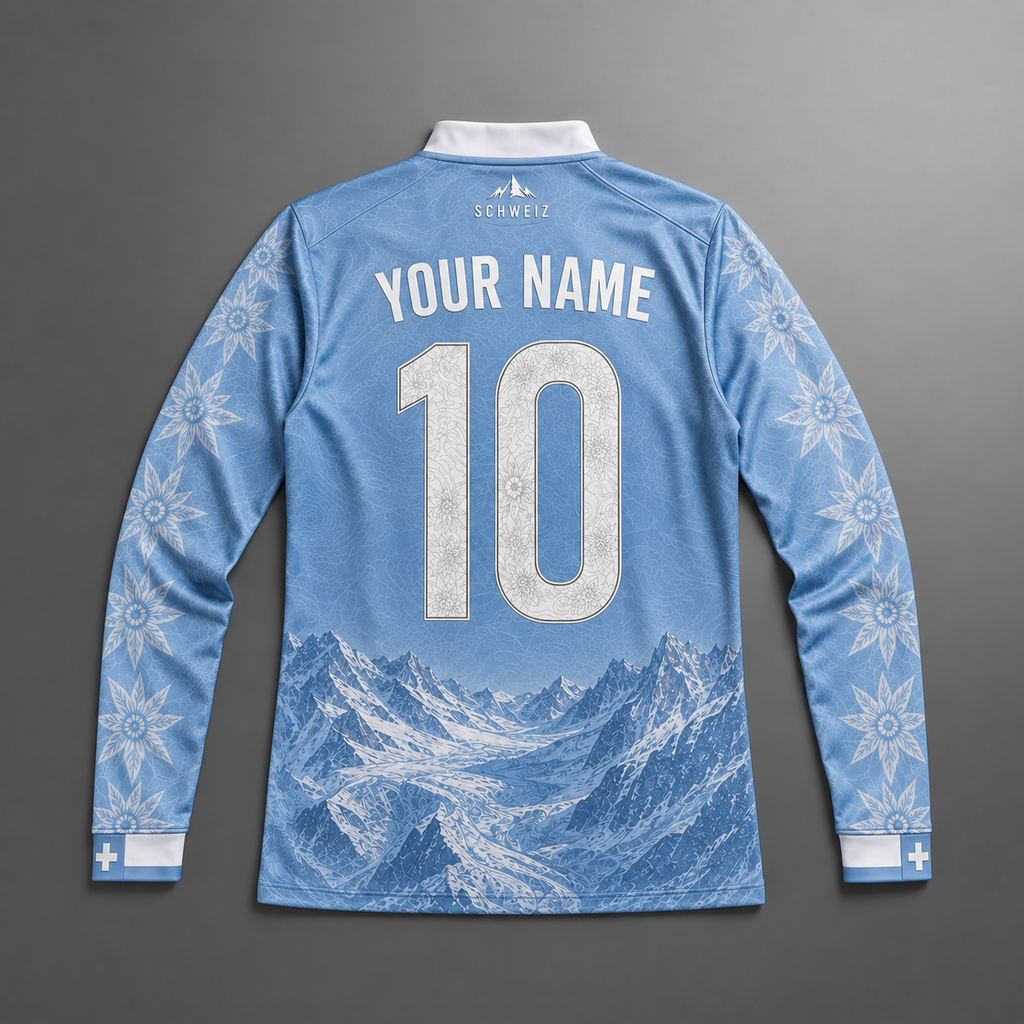Swiss Quarter Zip – Light Blue