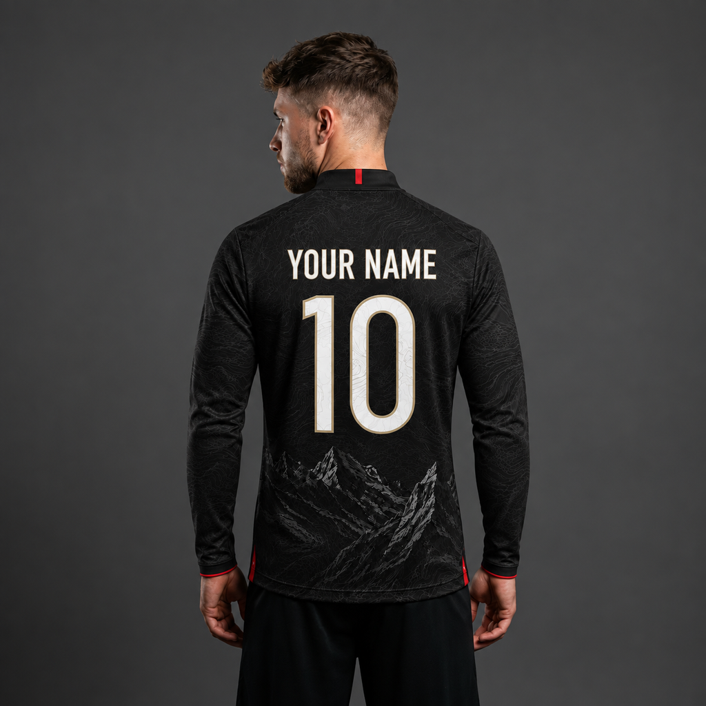Swiss Quarter Zip – Black
