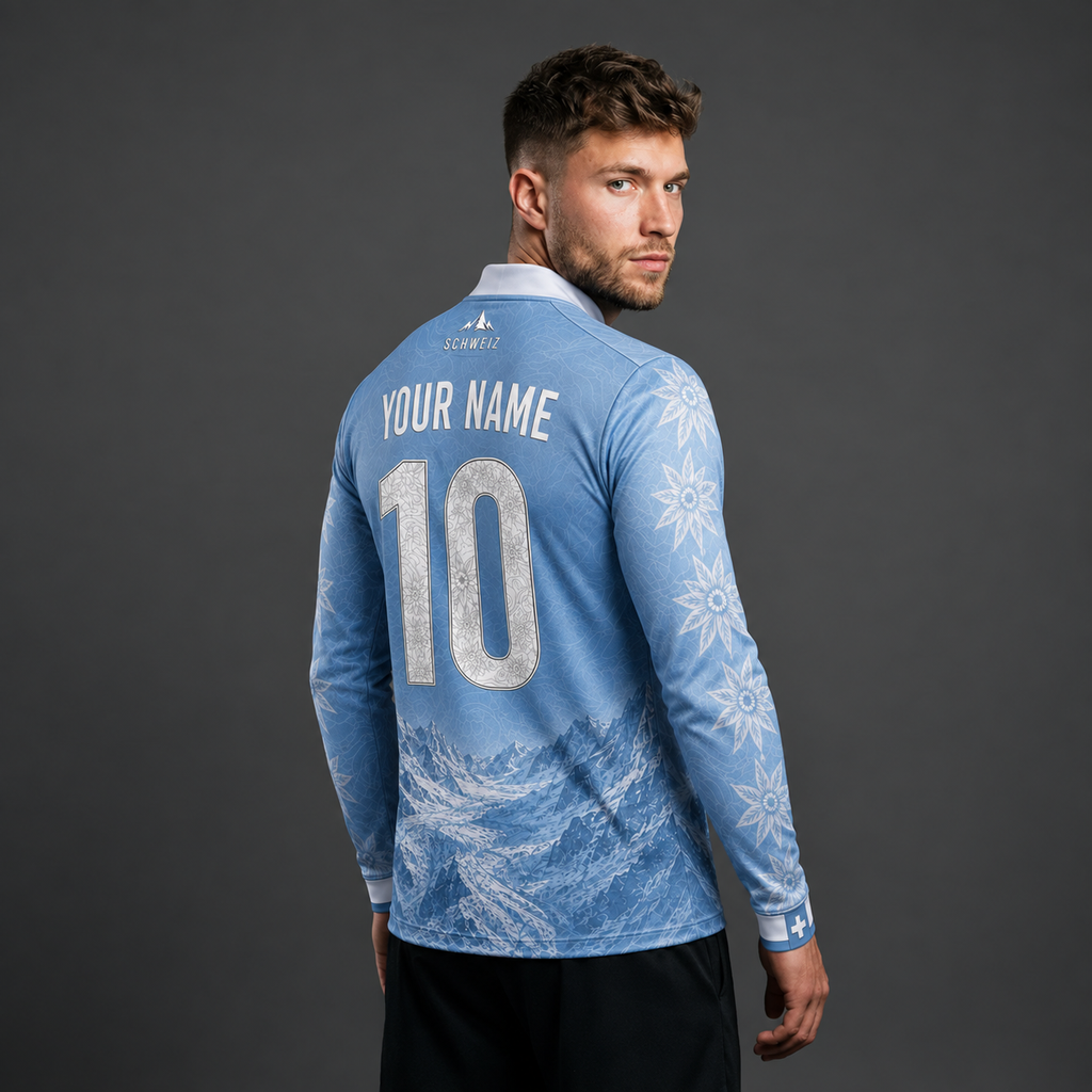 Swiss Quarter Zip – Light Blue