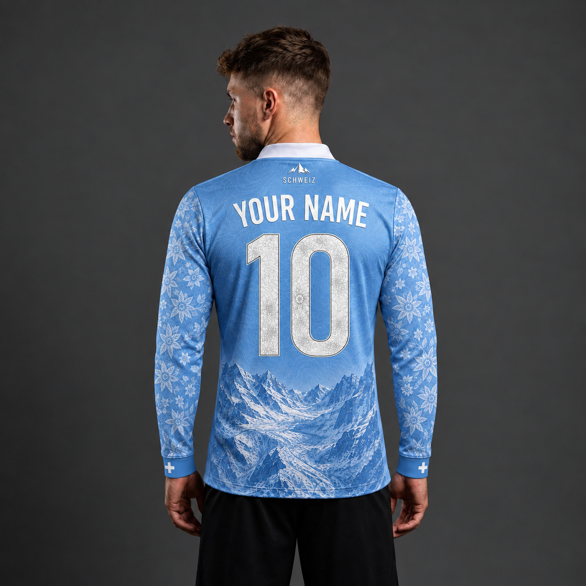 Swiss Quarter Zip – Light Blue