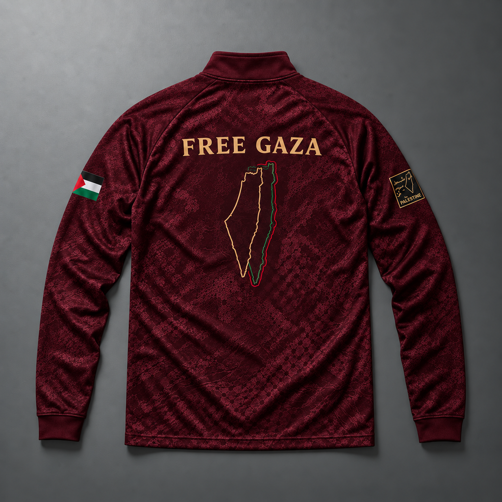 Palestina Quarter Zip – Red