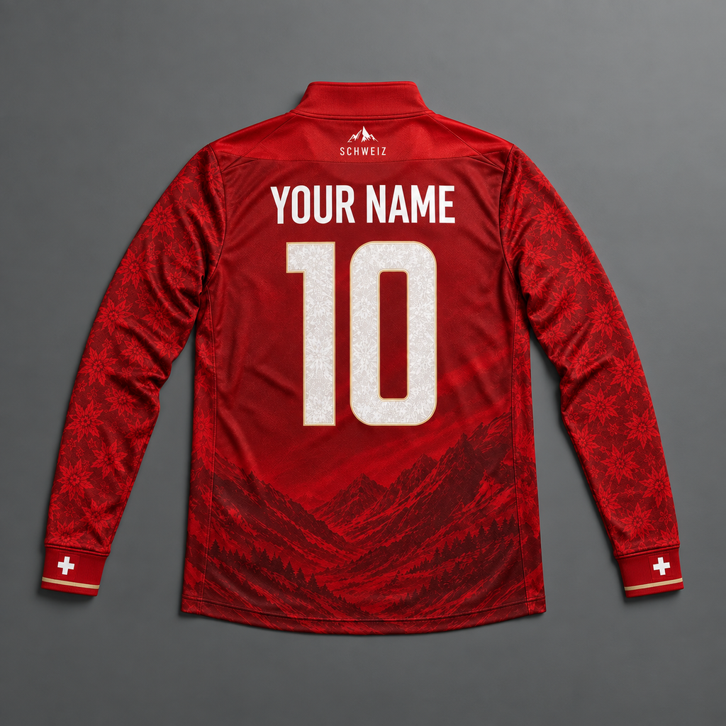 Swiss Quarter Zip – Red