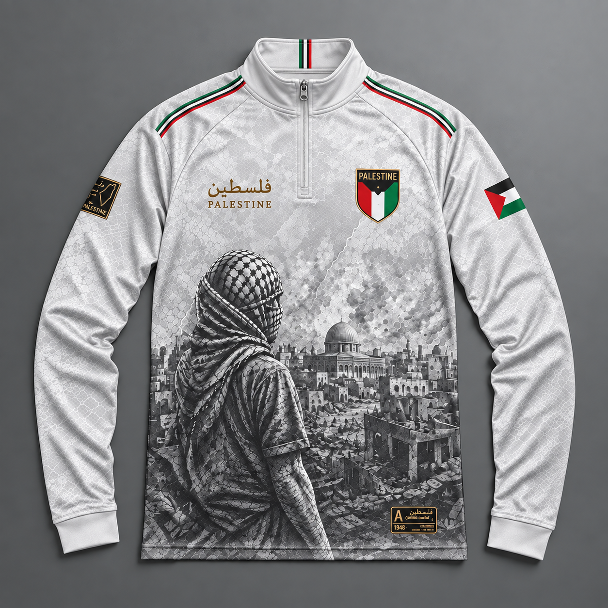 Palestina Quarter Zip – Beige