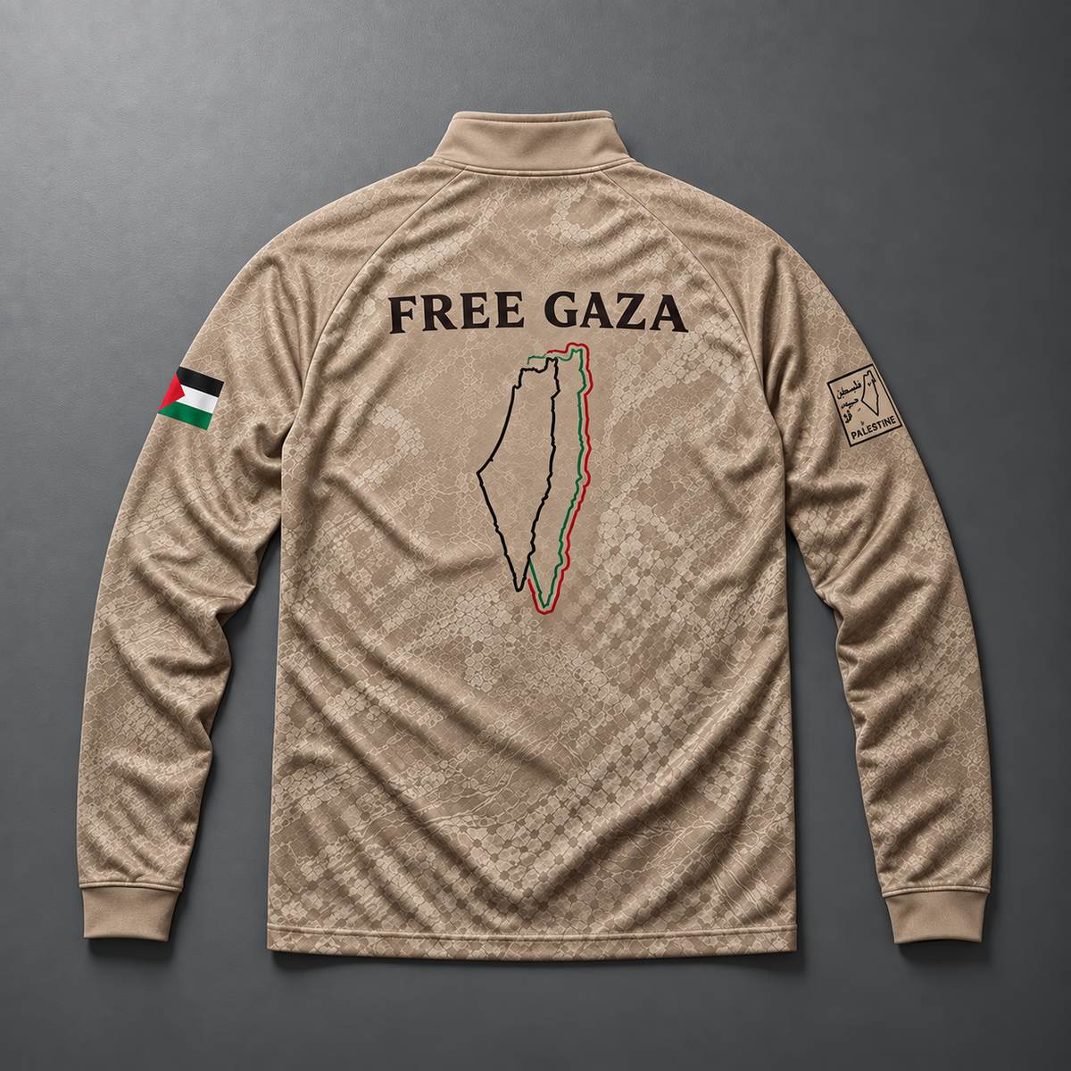 Palestina Quarter Zip – Beige