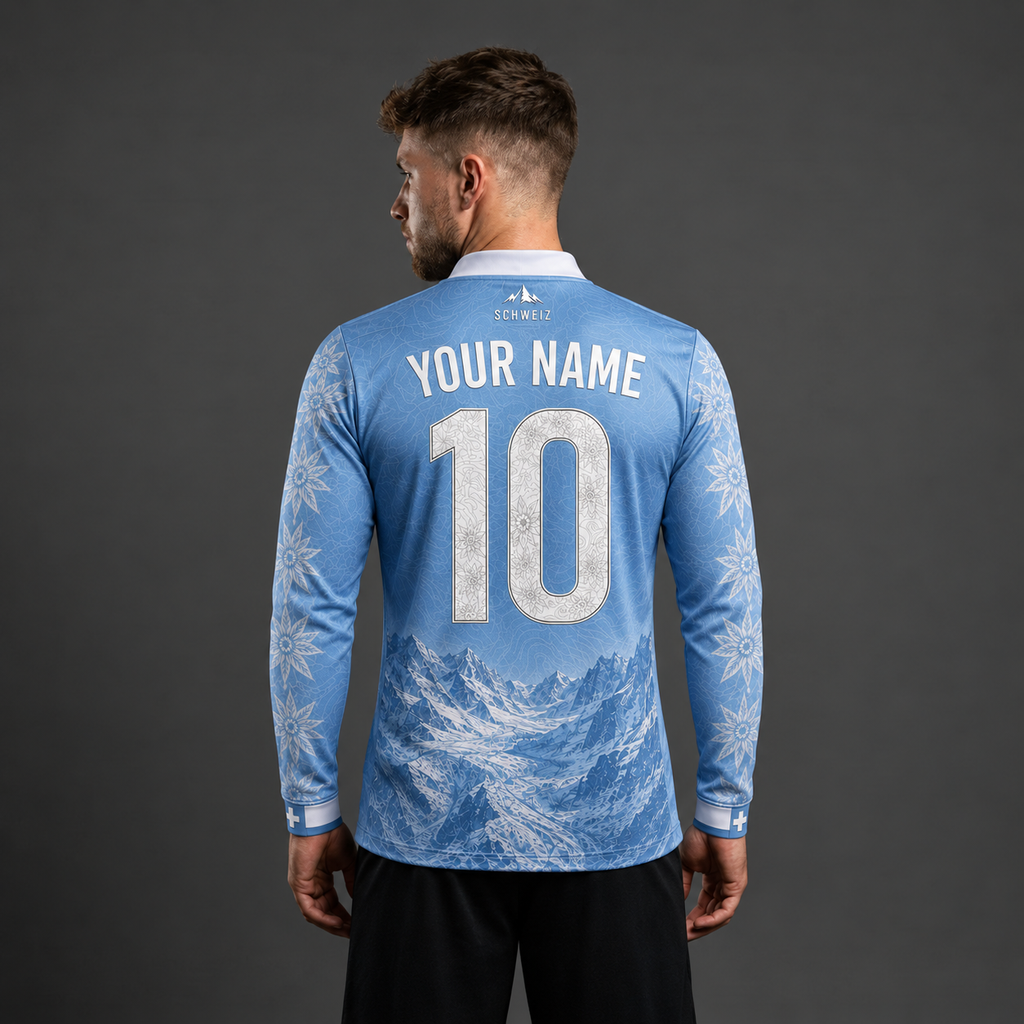 Swiss Quarter Zip – Light Blue