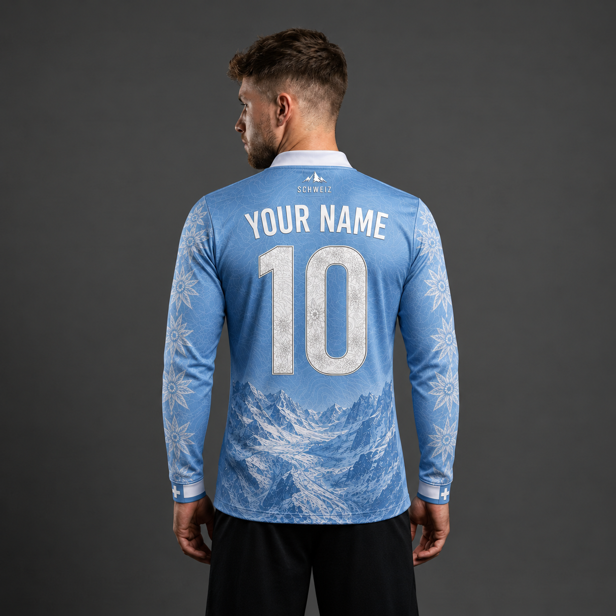 Swiss Quarter Zip – Light Blue